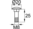 Схема DIN603-M8x25