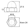 DIN1587-M16